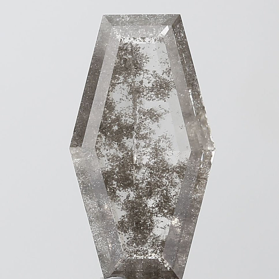 Calf Salt And Pepper Lab-grown Diamond 3.28ct I2 loose diamond