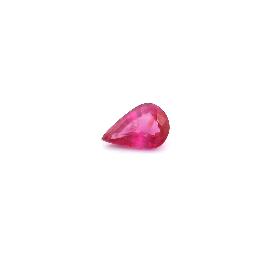 Pear Red Ruby 0.48ct loose gemstone