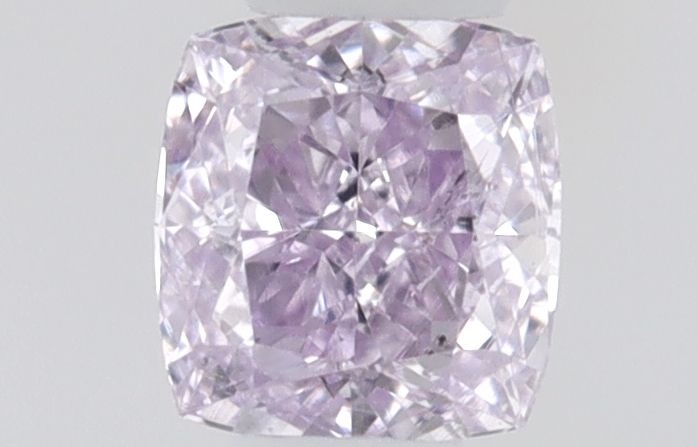 Cushion Fancy Pink Purple Natural Diamond 0.1ct loose diamond