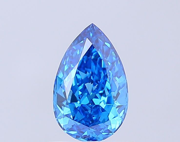 Pear Fancy Vivid Blue Lab-grown Diamond 1.06ct VVS2 loose diamond