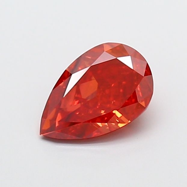 Pear Fancy Vivid Red Lab-grown Diamond 1.5ct SI1 loose diamond