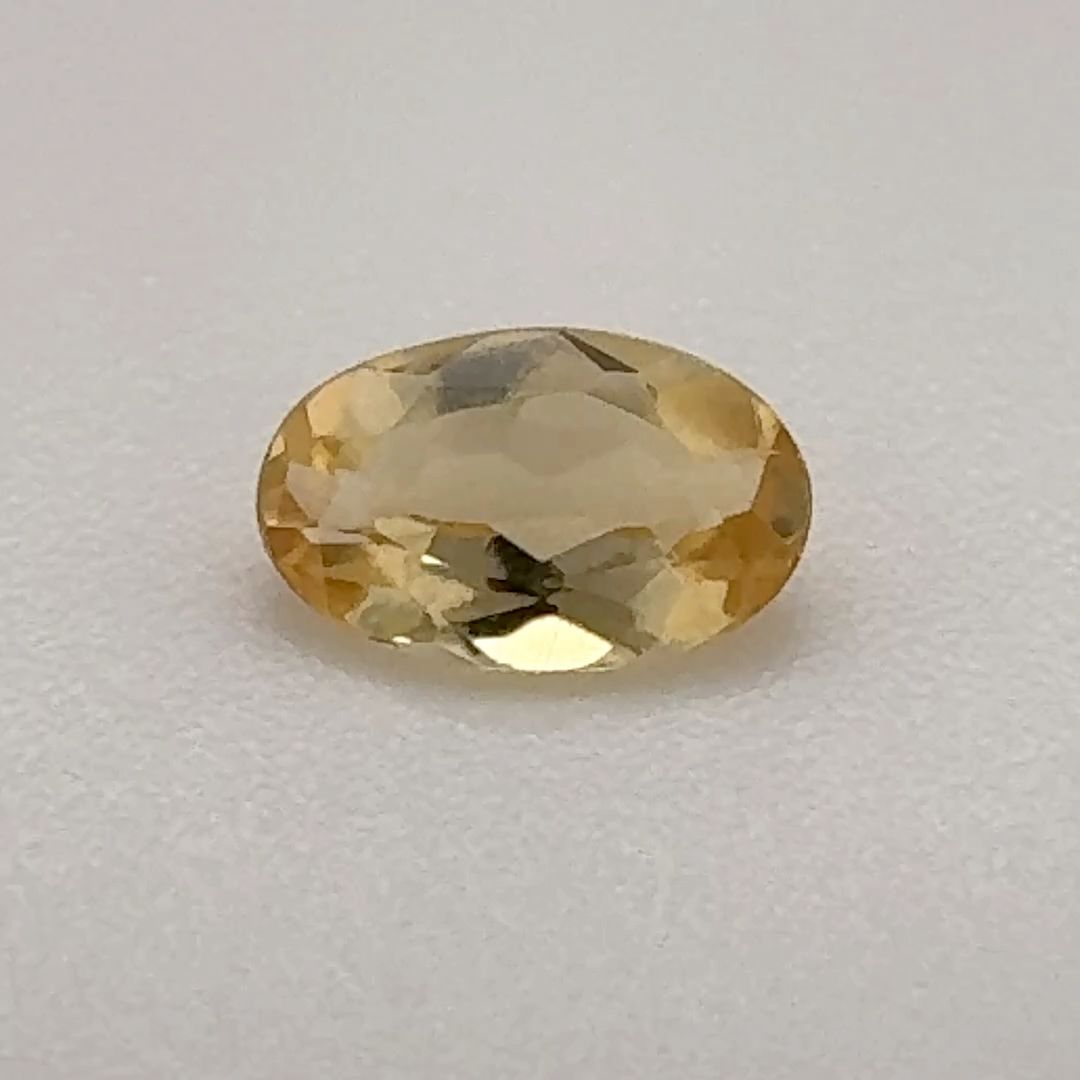 Oval Yellow Topaz 0.395ct loose gemstone