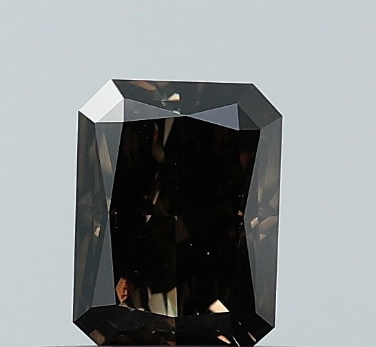 Radiant Fancy Deep Black Lab-grown Diamond 0.54ct VS1 loose diamond