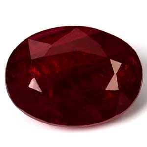 Oval Red Ruby 2.89ct loose gemstone