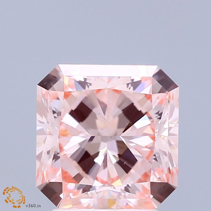 Square Radiant Fancy Intense Pink Lab-grown Diamond 3.01ct VS1 loose diamond