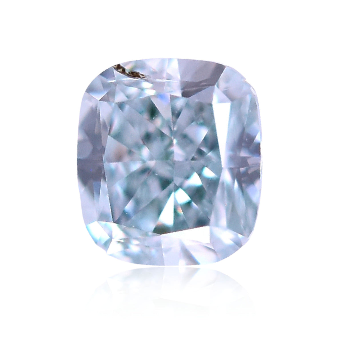 Cushion Fancy Intense Blueish Green Natural Diamond 0.2ct SI2 loose diamond