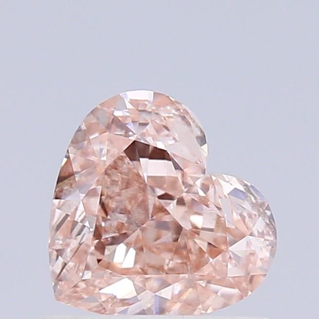 Heart Fancy Light Pinkish Brown Lab-grown Diamond 1.02ct VS2 loose diamond