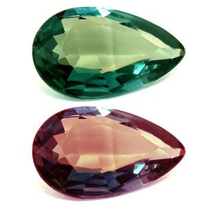Pear Green Alexandrite 0.13ct loose gemstone