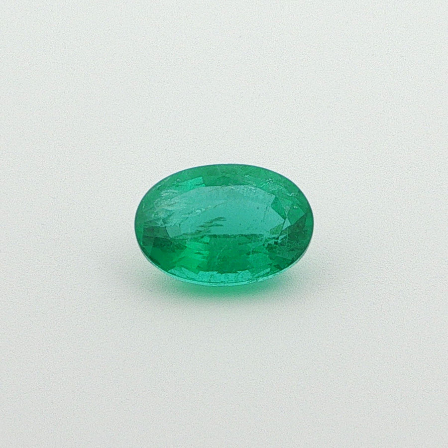Oval Green Emerald 3.19ct loose gemstone