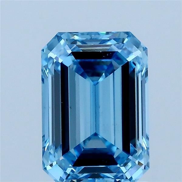 Emerald Fancy Vivid Blue Lab-grown Diamond 1.63ct VS2 loose diamond