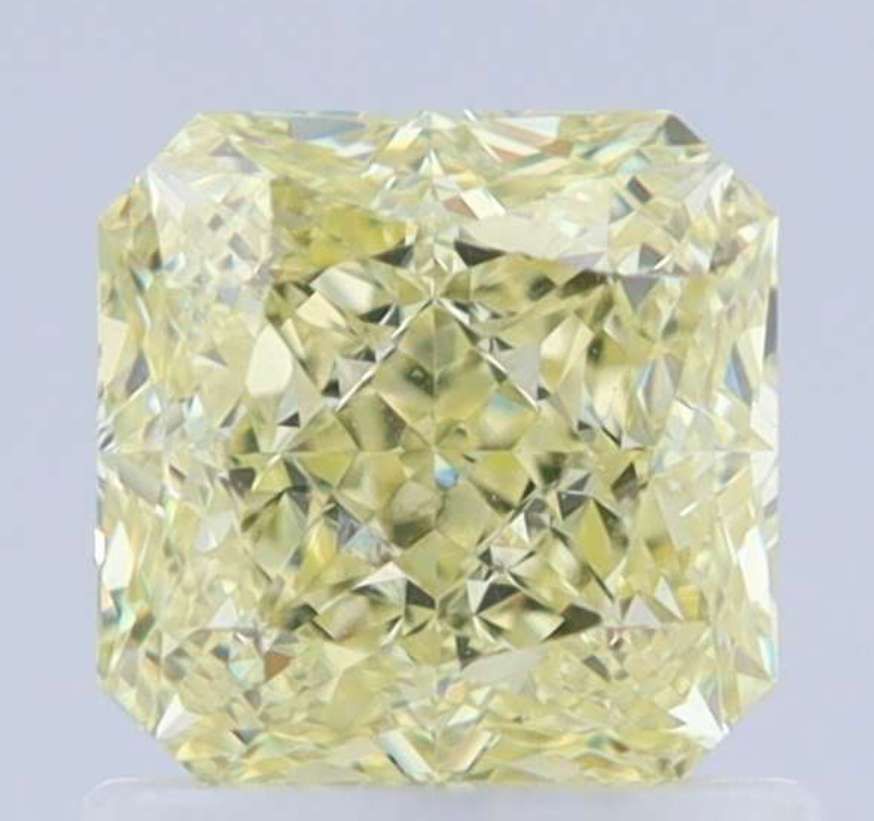 Square Fancy Light Yellow Natural Diamond 1.15ct VVS1 loose diamond