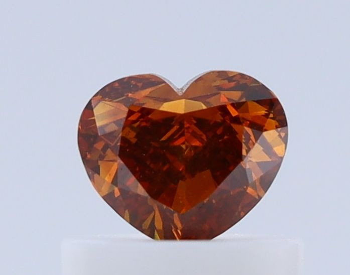 Heart Fancy Deep Brown Orange Natural Diamond 0.51ct SI1 loose diamond