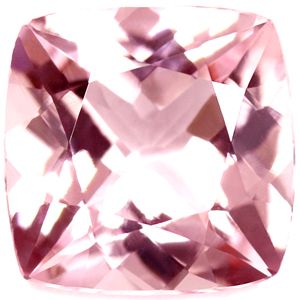 Cushion Pink Morganite 1.15ct loose gemstone