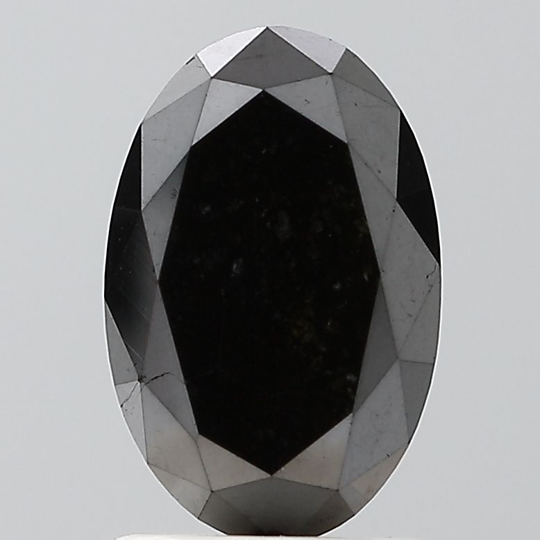 Oval Black Natural Diamond 1.71ct VS1 loose diamond