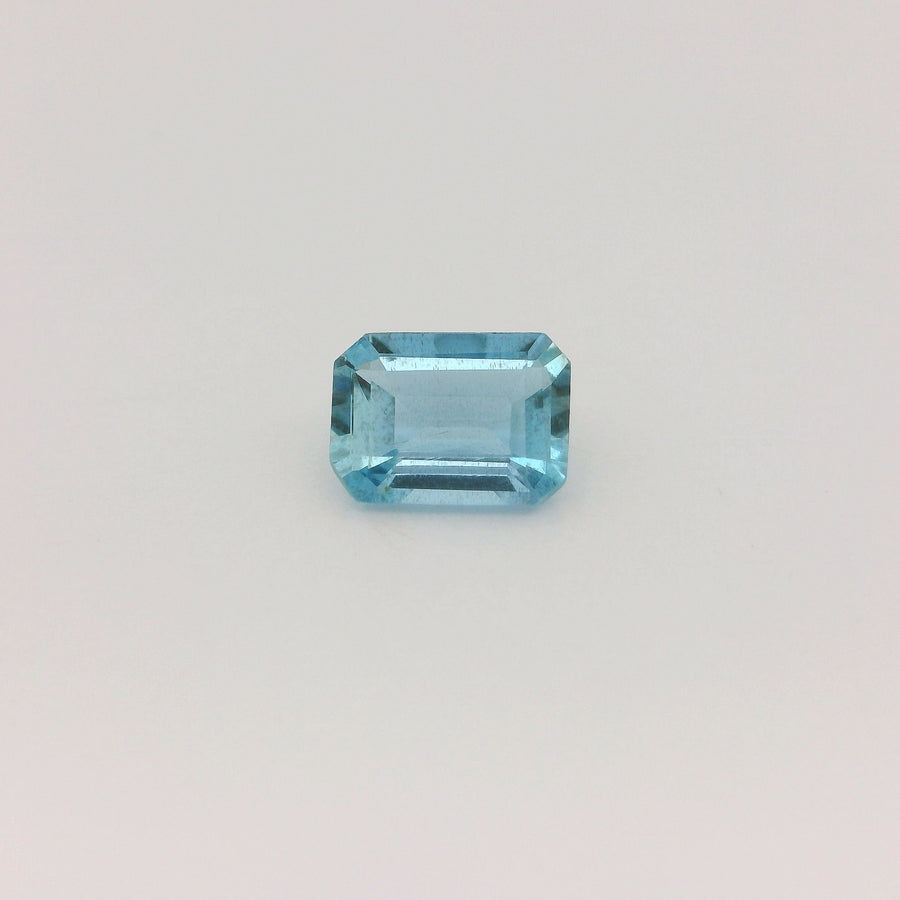 Octagonal Blue Aquamarine 0.7ct loose gemstone