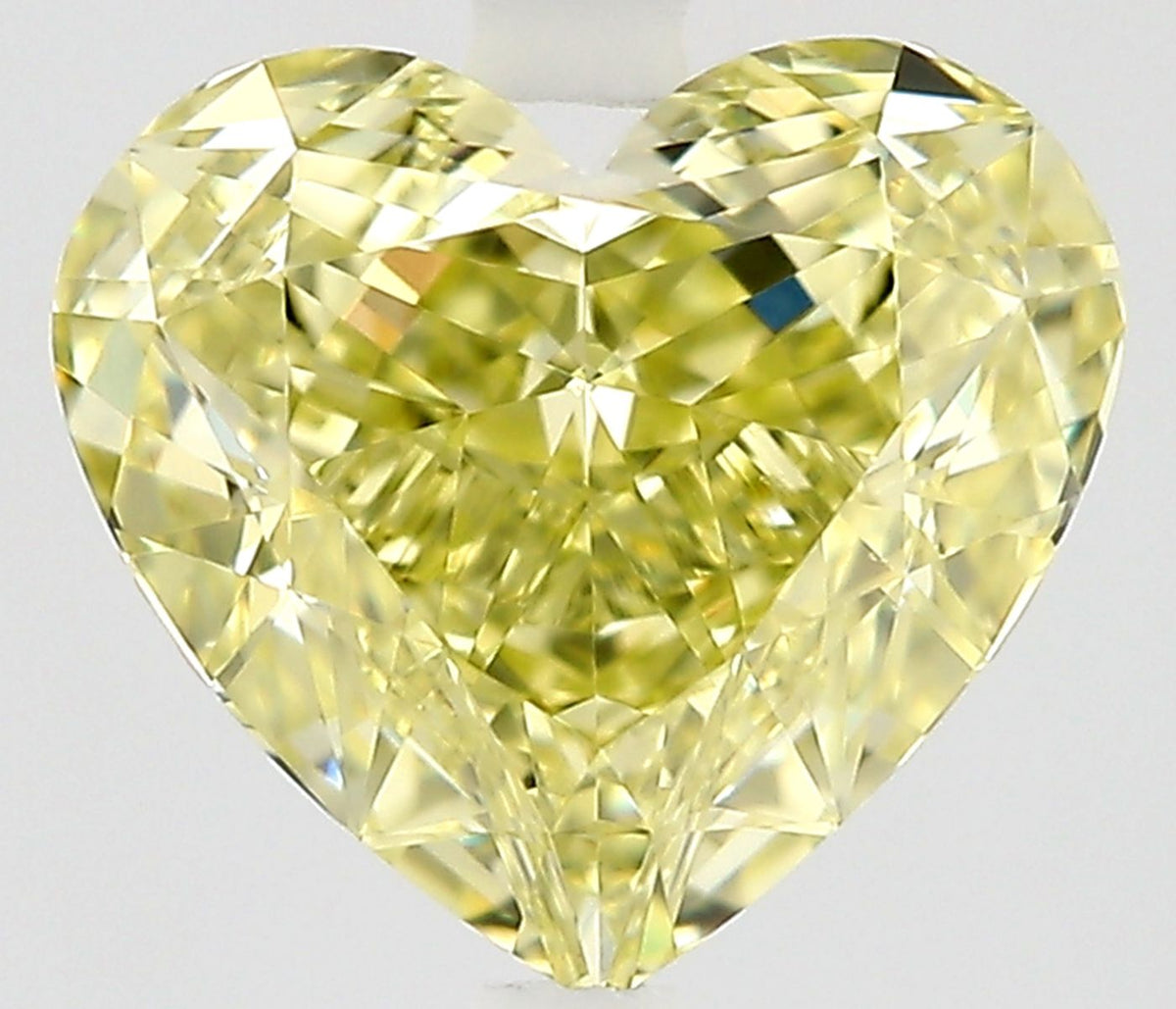 Heart Fancy Yellow Natural Diamond 0.85ct IF loose diamond