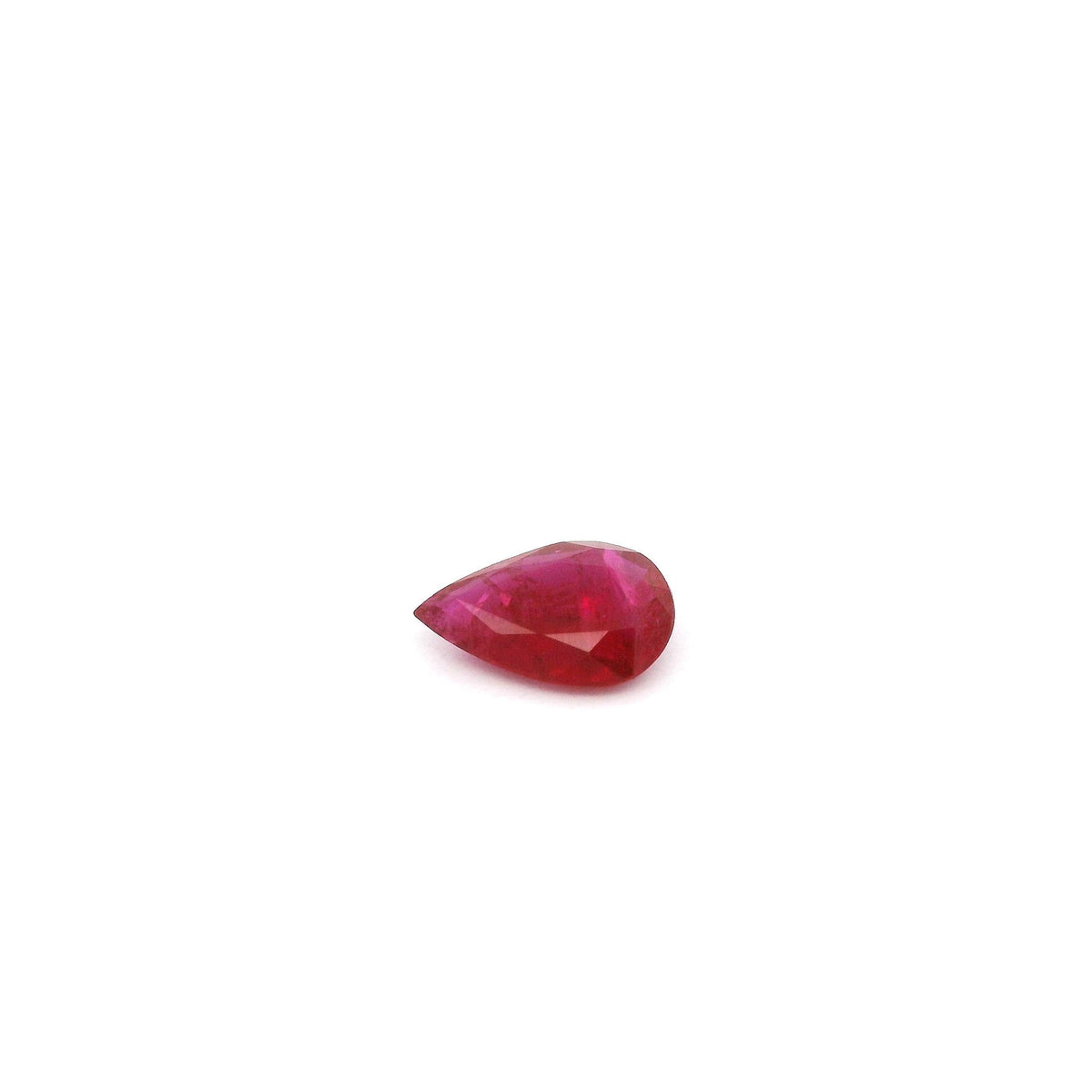Pear Red Ruby 0.36ct loose gemstone