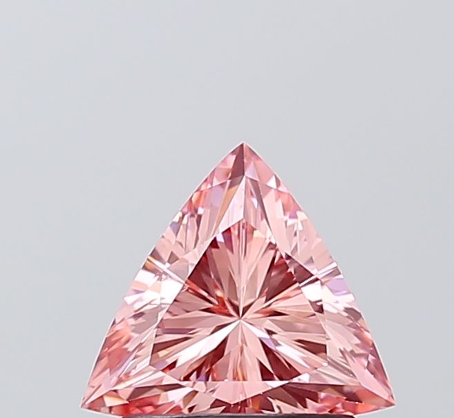Triangular Fancy Vivid Pink Lab-grown Diamond 1.02ct VS2 loose diamond