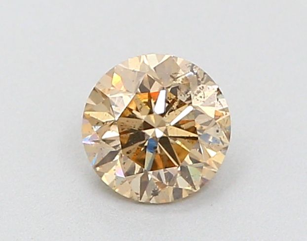 Round Fancy Light Brown Natural Diamond 0.41ct SI2 loose diamond