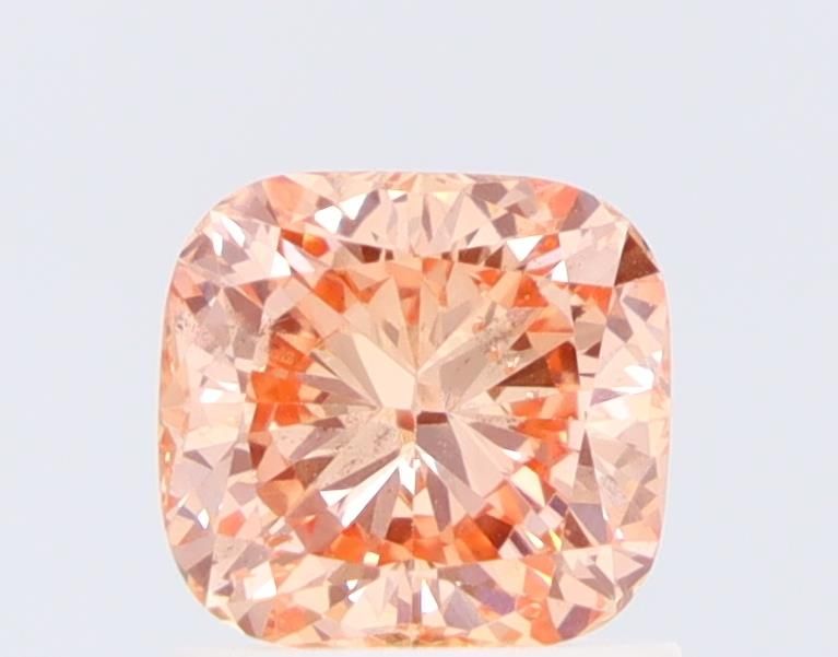 Cushion Fancy Orange Lab-grown Diamond 1.01ct SI1 loose diamond