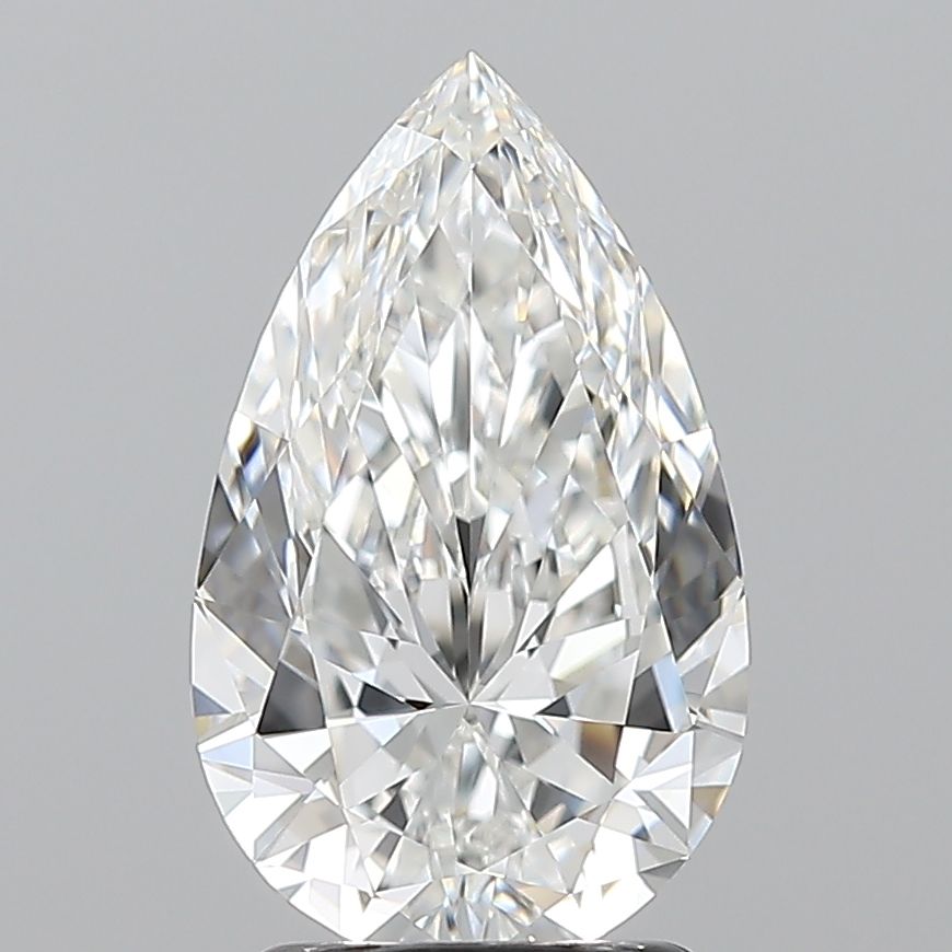 Pear Natural Diamond 2.01ct F VVS1