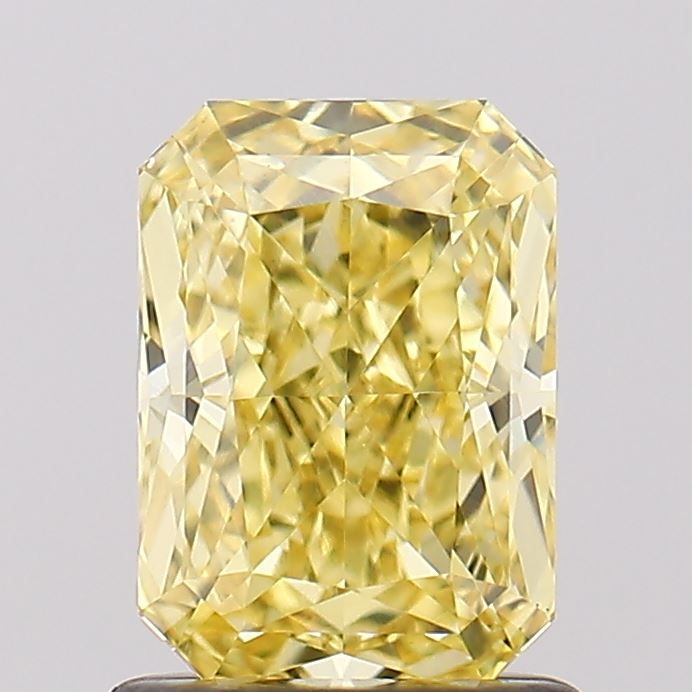 Radiant Fancy Vivid Yellow Lab-grown Diamond 1.2ct VVS2 loose diamond