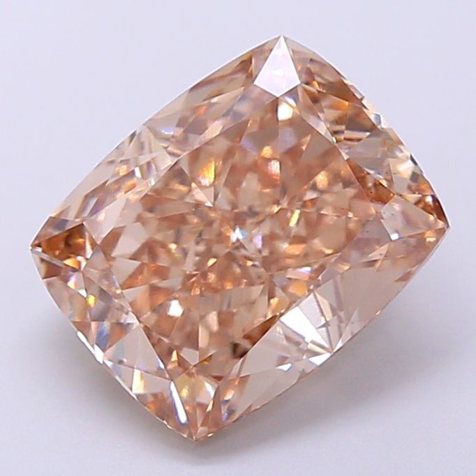Cushion Fancy Brown Lab-grown Diamond 3.55ct VS1 loose diamond