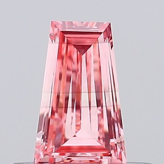 Tapered Baguette Fancy Vivid Pink Lab-grown Diamond 0.23ct VS2 loose diamond
