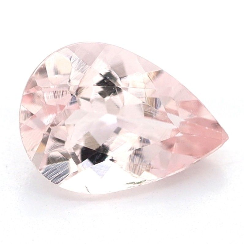 Pear Pink Morganite 0.57ct loose gemstone