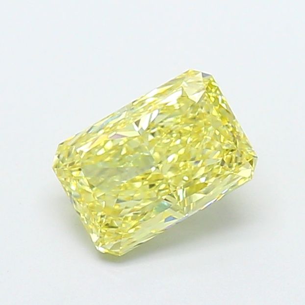 Radiant Fancy Vivid Yellow Lab-grown Diamond 1.07ct VVS2 loose diamond