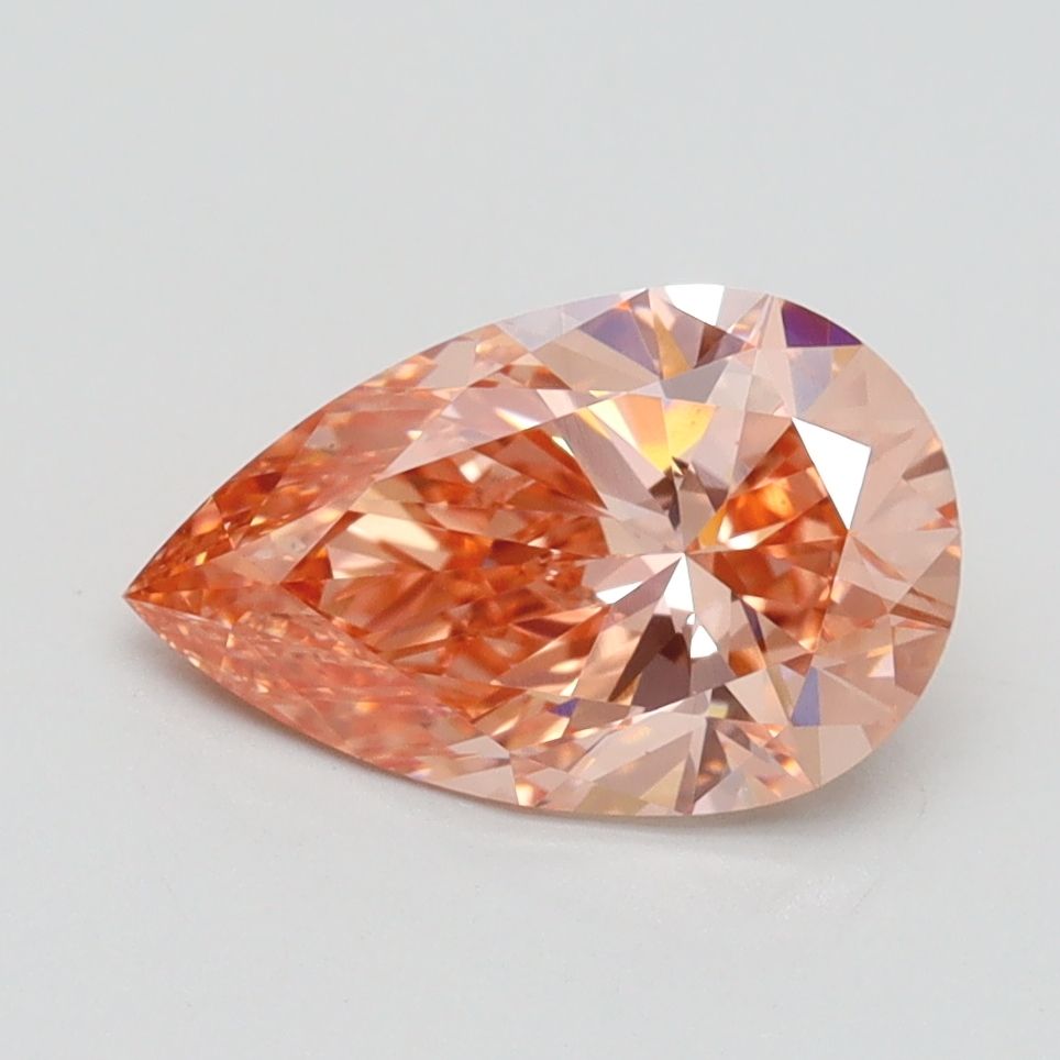 Pear Fancy Intense Pink Lab-grown Diamond 1.5ct VS1 loose diamond