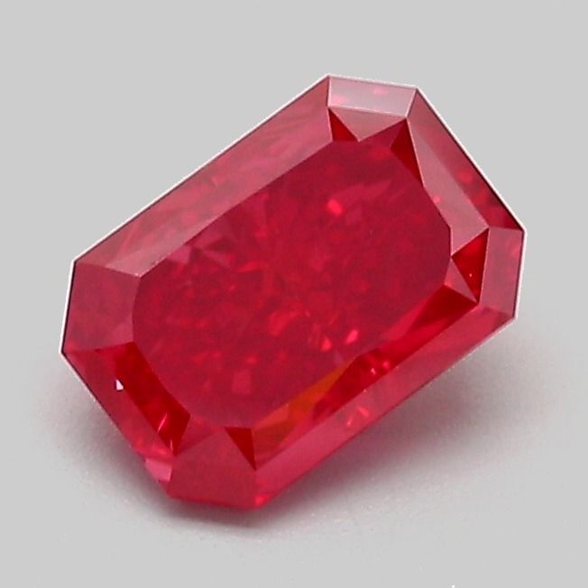 Radiant Fancy Vivid Red Lab-grown Diamond 1.02ct VS1 loose diamond
