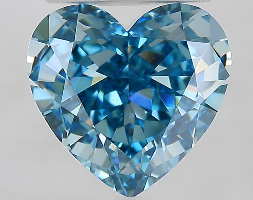 Heart Fancy Vivid Blue Lab-grown Diamond 3.41ct VVS2 loose diamond