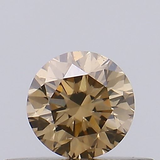 Round Fancy Light Brown Natural Diamond 0.32ct VS1 loose diamond