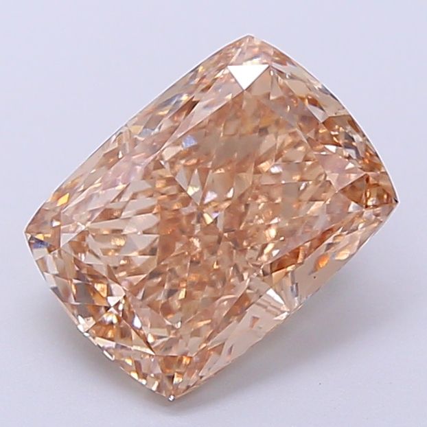 Cushion Fancy Light Brown Lab-grown Diamond 3.09ct VS1 loose diamond