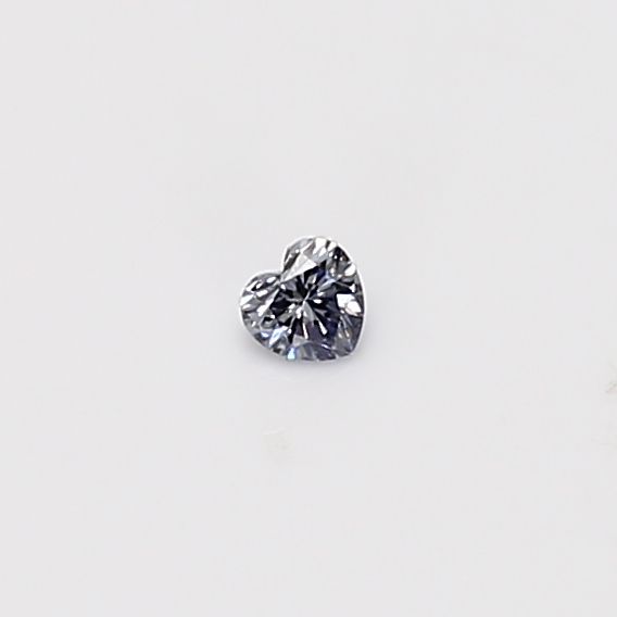 Heart Fancy Gray Natural Diamond 0.04ct loose diamond