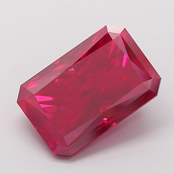 Radiant Fancy Vivid Red Lab-grown Diamond 4.54ct VS2 loose diamond
