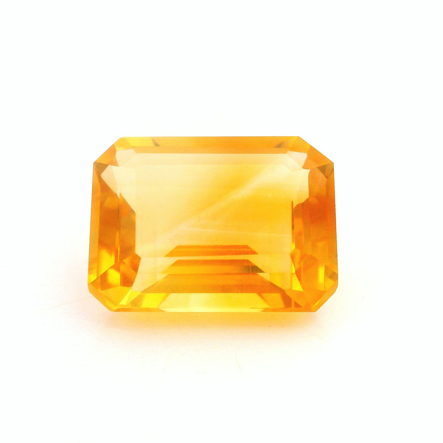 Octagonal Yellow Citrine 10.77ct loose gemstone