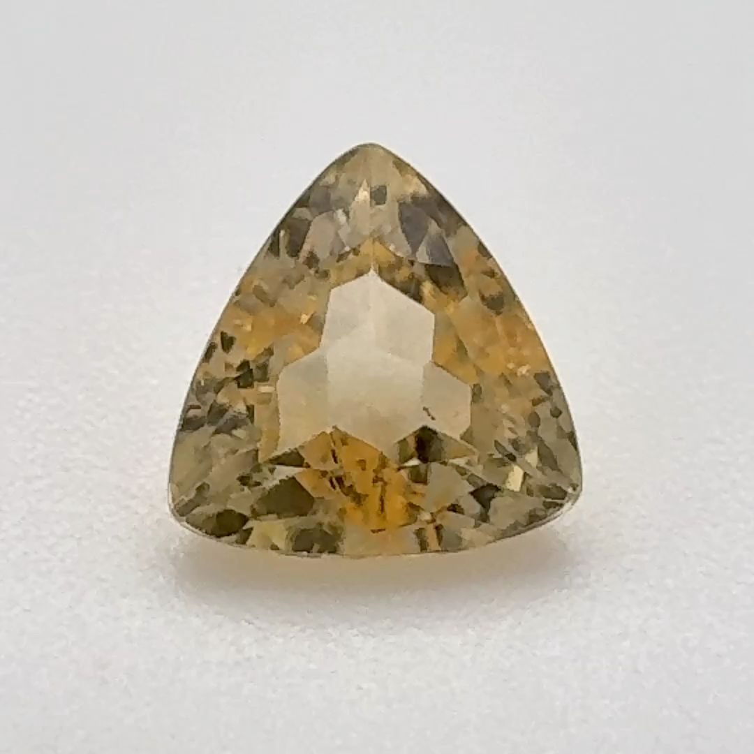 Trilliant Yellow Topaz 1.045ct loose gemstone