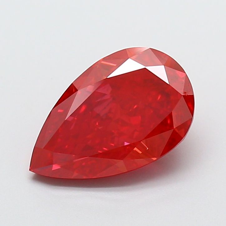 Pear Fancy Vivid Red Lab-grown Diamond 2.6ct VS2 loose diamond