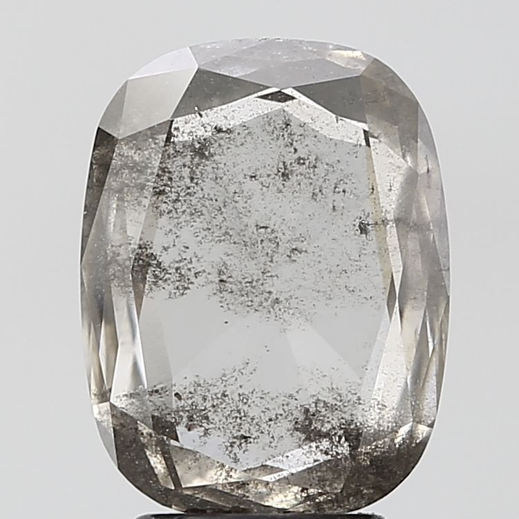 Cushion Salt And Pepper Lab-grown Diamond 2.63ct I1 loose diamond
