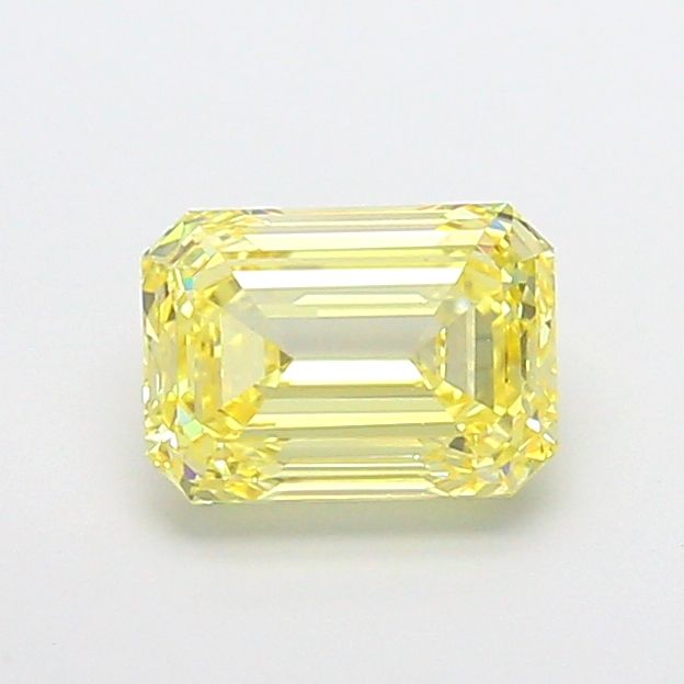 Emerald Fancy Intense Yellow Lab-grown Diamond 2.17ct VS1 loose diamond