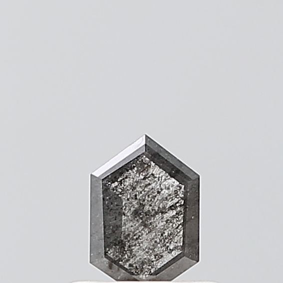 Hexagonal Salt And Pepper Natural Diamond 0.27ct VVS1 loose diamond