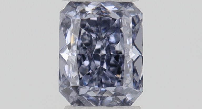 Radiant Fancy Gray Blue Natural Diamond 0.1ct loose diamond