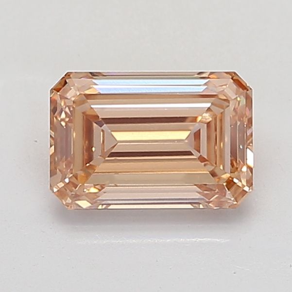 Emerald Champagne Lab-grown Diamond 2.66ct VS1 loose diamond
