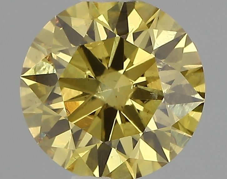 Round Fancy Intense Yellow Lab-grown Diamond 1.07ct VVS2 loose diamond