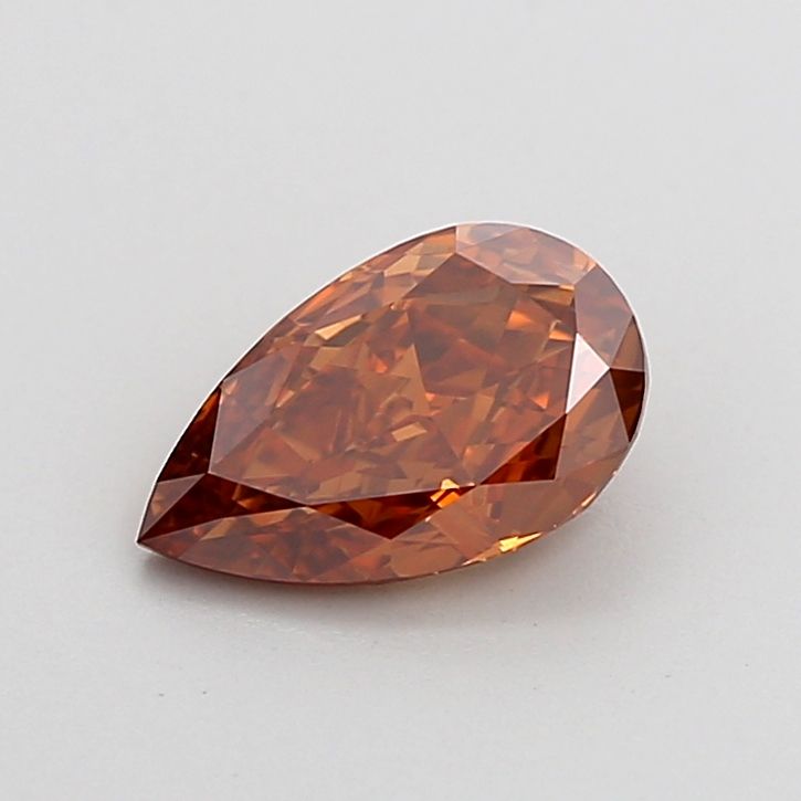 Pear Fancy Vivid Orange Lab-grown Diamond 1ct VS1 loose diamond