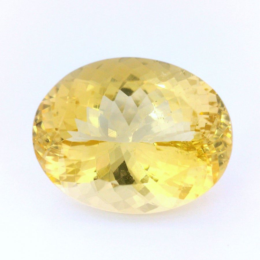Oval Yellow Heliodor 14.7ct loose gemstone