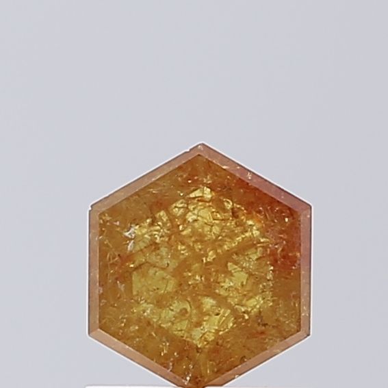 Hexagonal Salt And Pepper Natural Diamond 0.66ct VVS2 loose diamond