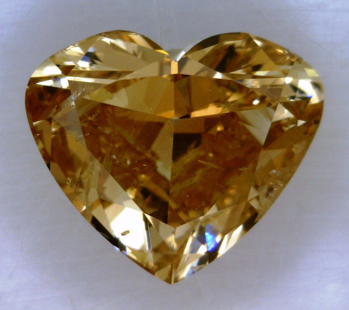 Heart Fancy Orange Brown Natural Diamond 1.04ct loose diamond